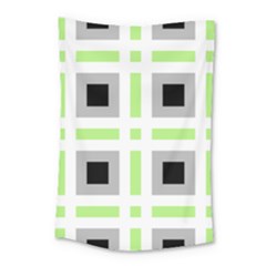 Agender Flag Plaid Small Tapestry