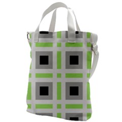 Agender Flag Plaid Canvas Messenger Bag by WetdryvacsLair