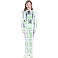 Agender Flag Plaid Kids  Tracksuit by WetdryvacsLair