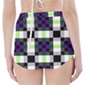 Agender Flag Plaid With Difference High-Waisted Bikini Bottoms View2