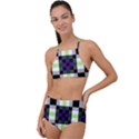 Agender Flag Plaid With Difference High Waist Tankini Set View1