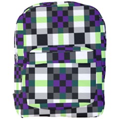 Agender Flag Plaid With Difference Full Print Backpack by WetdryvacsLair