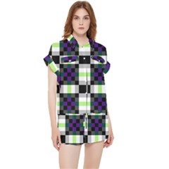 Agender Flag Plaid With Difference Chiffon Lounge Set by WetdryvacsLair