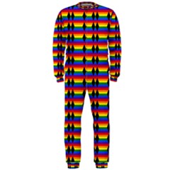 Double Black Diamond Pride Bar Onepiece Jumpsuit (men)