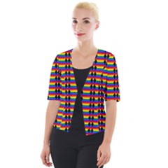 Double Black Diamond Pride Bar Cropped Button Cardigan by WetdryvacsLair