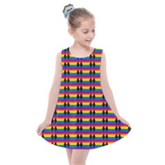 Double Black Diamond Pride Bar Kids  Summer Dress by WetdryvacsLair