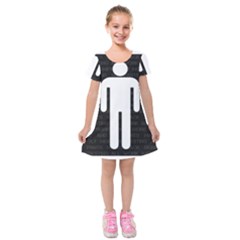 A Wordsearch For Our Times Kids  Short Sleeve Velvet Dress