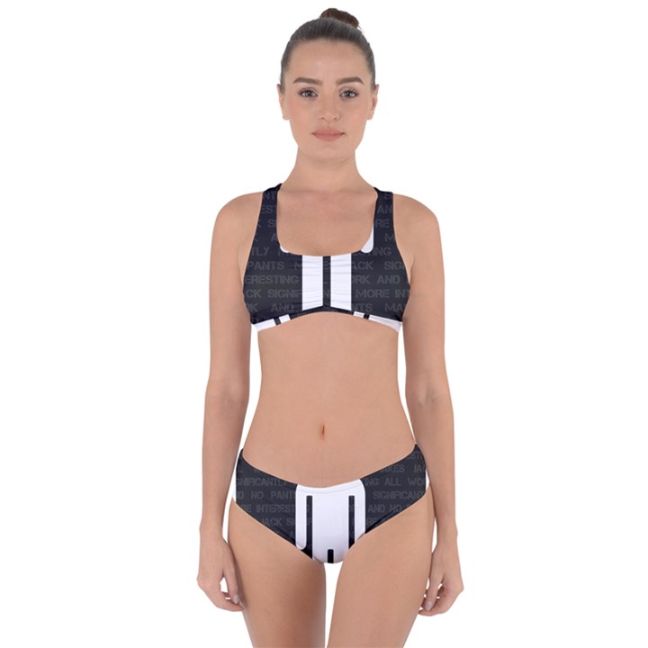 A Wordsearch For Our Times Criss Cross Bikini Set