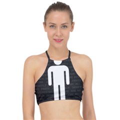 A Wordsearch For Our Times Racer Front Bikini Top by WetdryvacsLair