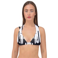 A Wordsearch For Our Times Double Strap Halter Bikini Top by WetdryvacsLair