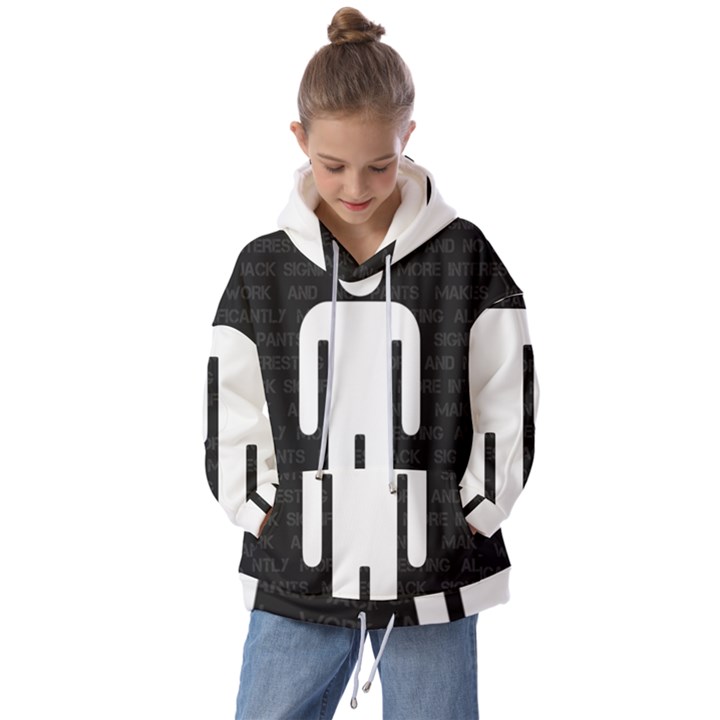 A Wordsearch For Our Times Kids  Oversized Hoodie