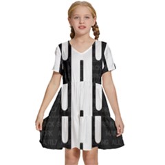 A Wordsearch For Our Times Kids  Short Sleeve Tiered Mini Dress by WetdryvacsLair