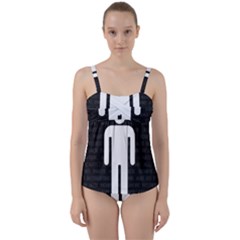 All Work And No Pants Makes Jack Significantly More Interesting Twist Front Tankini Set by WetdryvacsLair