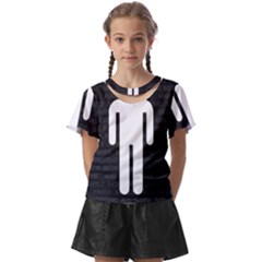 All Work And No Pants Makes Jack Significantly More Interesting Kids  Front Cut Tee by WetdryvacsLair