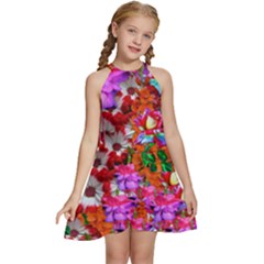 Backgrounderaser 20220425 173842383 Backgrounderaser 20220427 131956690 Kids  Halter Collar Waist Tie Chiffon Dress