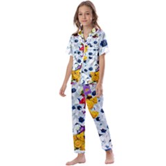 Backgrounderaser 20220502 021714655 Kids  Satin Short Sleeve Pajamas Set