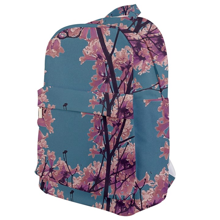 Colorful Floral Leaves Photo Classic Backpack