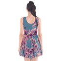 Colorful Floral Leaves Photo Scoop Neck Skater Dress View2