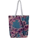 Colorful Floral Leaves Photo Full Print Rope Handle Tote (Small) View1