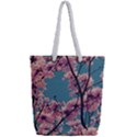 Colorful Floral Leaves Photo Full Print Rope Handle Tote (Small) View2