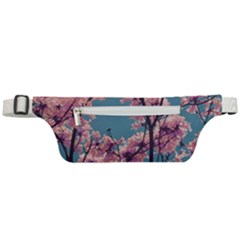 Colorful Floral Leaves Photo Active Waist Bag by dflcprintsclothing