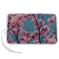 Colorful Floral Leaves Photo Pen Storage Case (l) by dflcprintsclothing