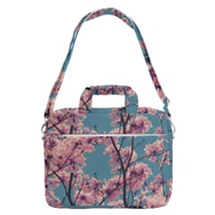 Colorful Floral Leaves Photo Macbook Pro Shoulder Laptop Bag (large)