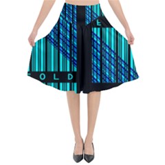 Folding For Science Flared Midi Skirt by WetdryvacsLair