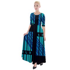 Folding For Science Half Sleeves Maxi Dress by WetdryvacsLair