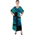 Folding For Science V-Neck Boho Style Maxi Dress View1