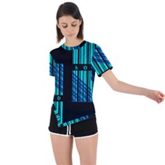 Folding For Science Asymmetrical Short Sleeve Sports Tee by WetdryvacsLair