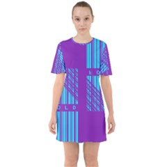 Fold At Home Folding Sixties Short Sleeve Mini Dress by WetdryvacsLair