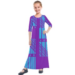 Fold At Home Folding Kids  Quarter Sleeve Maxi Dress