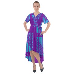 Fold At Home Folding Front Wrap High Low Dress by WetdryvacsLair