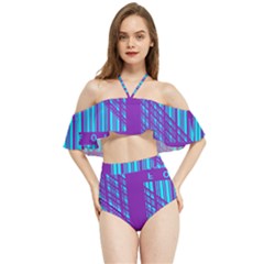 Fold At Home Folding Halter Flowy Bikini Set  by WetdryvacsLair