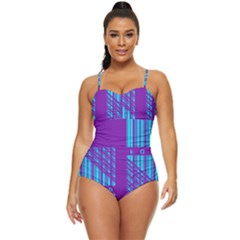 Fold At Home Folding Retro Full Coverage Swimsuit by WetdryvacsLair