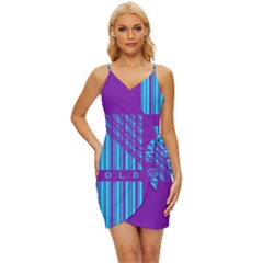 Fold At Home Folding Wrap Tie Front Dress by WetdryvacsLair