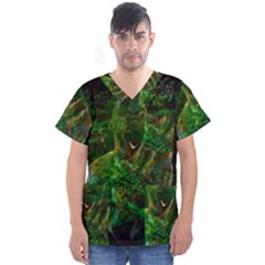 Stp 0111 Cross And Cross Men s V-neck Scrub Top