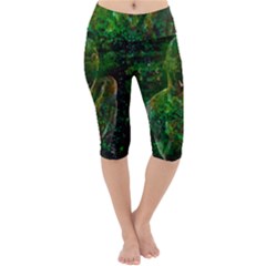 Stp 0111 Cross And Cross Lightweight Velour Cropped Yoga Leggings by WetdryvacsLair