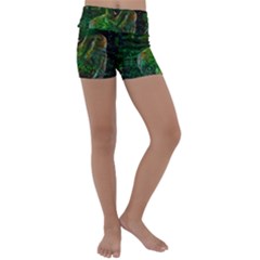 Stp 0111 Cross And Cross Kids  Lightweight Velour Yoga Shorts by WetdryvacsLair