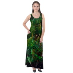 Stp 0111 Cross And Cross Sleeveless Velour Maxi Dress by WetdryvacsLair