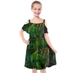 Stp 0111 Cross And Cross Kids  Cut Out Shoulders Chiffon Dress by WetdryvacsLair