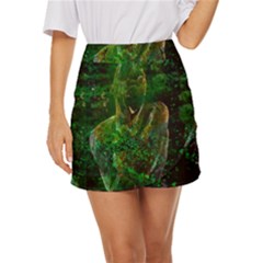 Stp 0111 Cross And Cross Mini Front Wrap Skirt