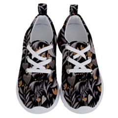   Plants And Hearts In Boho Style No  2 Running Shoes by HWDesign