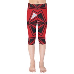 Abstract Pattern Geometric Backgrounds   Kids  Capri Leggings  by Eskimos