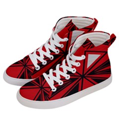 Abstract Pattern Geometric Backgrounds   Men s Hi-top Skate Sneakers by Eskimos