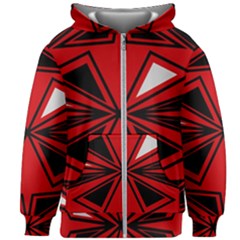 Abstract Pattern Geometric Backgrounds   Kids  Zipper Hoodie Without Drawstring by Eskimos