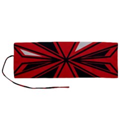 Abstract Pattern Geometric Backgrounds   Roll Up Canvas Pencil Holder (m) by Eskimos