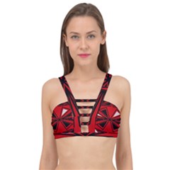 Abstract Pattern Geometric Backgrounds   Cage Up Bikini Top by Eskimos