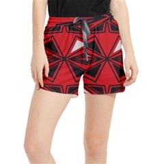 Abstract Pattern Geometric Backgrounds   Women s Runner Shorts by Eskimos